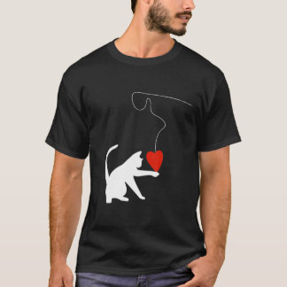T-shirt Jouet de chat Saint-Valentin pour elle ou pour lui