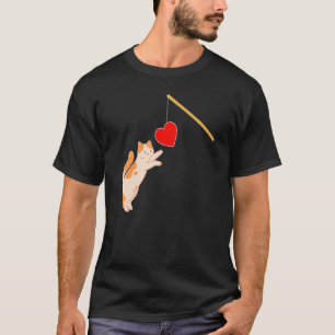 T-shirt Jouet de chat Saint-Valentin pour les hommes Femme