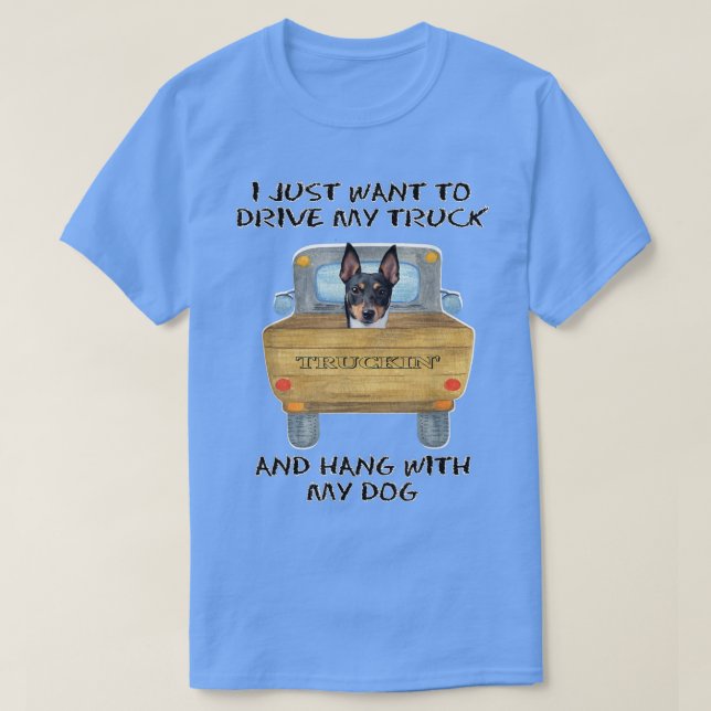 T-shirt Jouet de chien de camion Fox Terrier (Design devant)