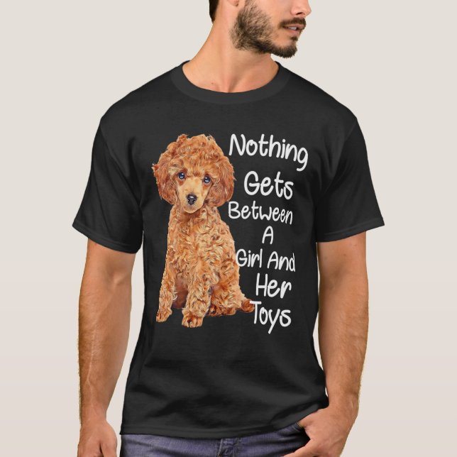 T-shirt Jouet de gaufre Amoureux des chiens de caniche Rie (Devant)