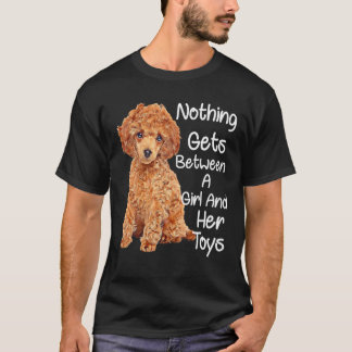 T-shirt Jouet de gaufre Amoureux des chiens de caniche Rie