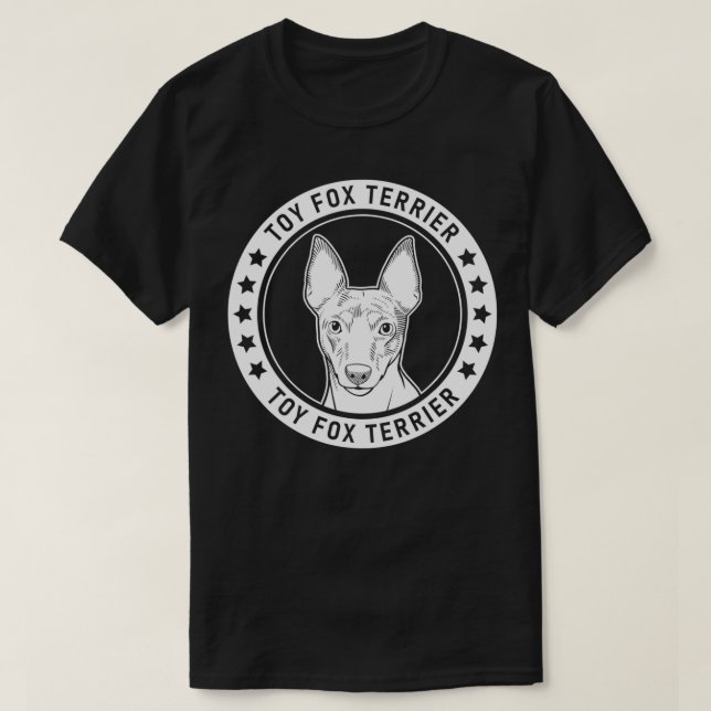 T-shirt Jouet De Terrier Portrait De Chien (Design devant)