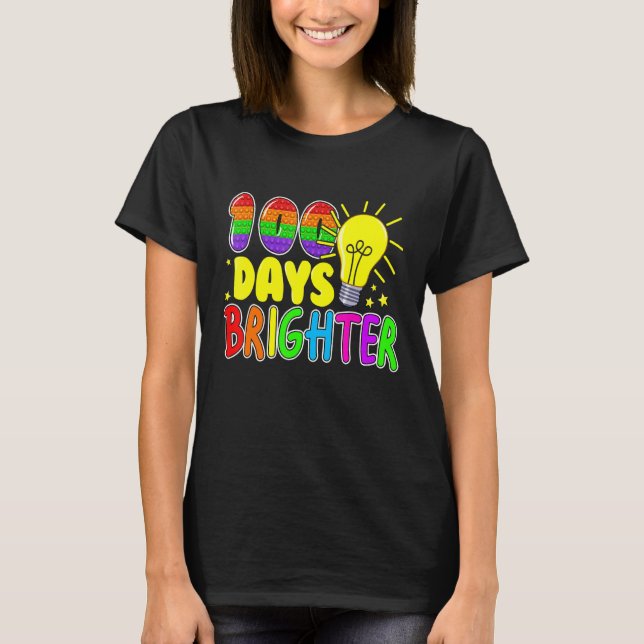 T-shirt Jouet Fidget 100 Jours D'École Pop It 100 Jours Br (Devant)