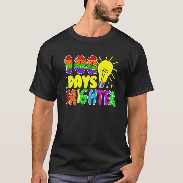T-shirt Jouet Fidget 100 Jours D'École Pop It 100 Jours Br (Devant)