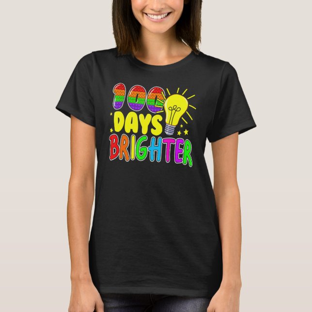 T-shirt Jouet Fidget 100 Jours D'École Pop It 100 Jours Br (Devant)