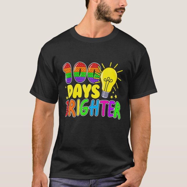 T-shirt Jouet Fidget 100 Jours D'École Pop It 100 Jours Br (Devant)