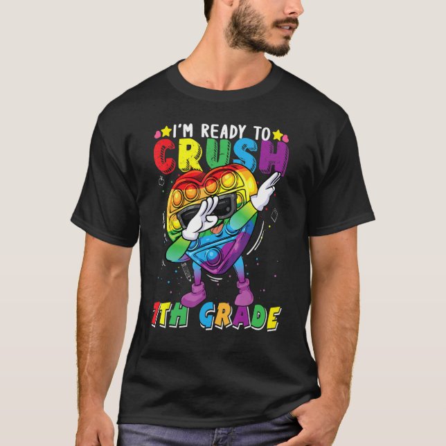 T-shirt Jouet Fidget Dabbing Je Suis Prêt À Écraser Bo De  (Devant)