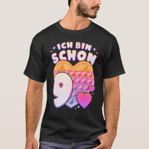 T-shirt Jouet Fidget pop it coeur pour les filles 9e anniv