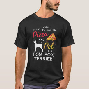 T-shirt Jouet Fox Terrier Chien Pizza Lover Propriétaire X