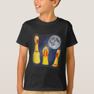 T-shirt Jouet Lune de poulet en caoutchouc 3 Hurlement à l