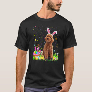 T-shirt Jouet Poodle Chien Pâques OEuf chasse Jouet Poodle
