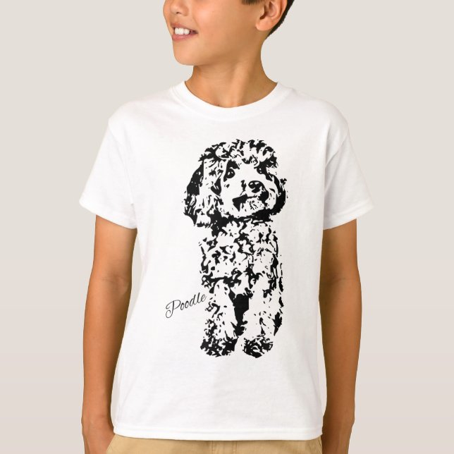 T-shirt Jouet Poodle mignon Amoureux des chiens Cadeaux Fe (Devant)
