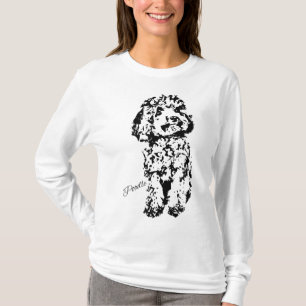 T-shirt Jouet Poodle mignon Amoureux des chiens Cadeaux Fe