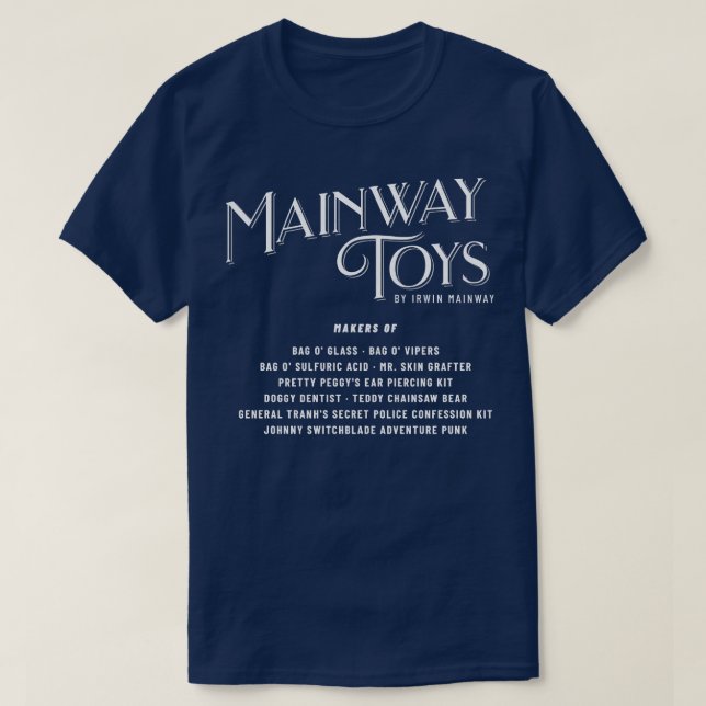 T-shirt Jouets Mainway par Irwin Mainway (Design devant)