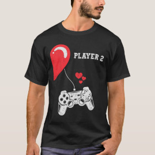 T-shirt Joueur 2 Saint-Valentin Jeux Correspondance Couple