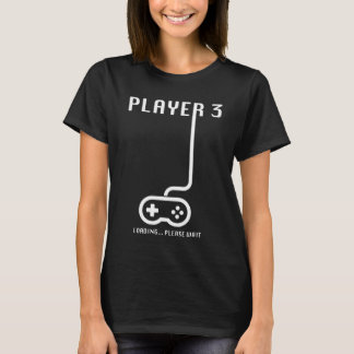T-shirt Joueur 3 Chargement du jeu Joueur Grossesse Annonc