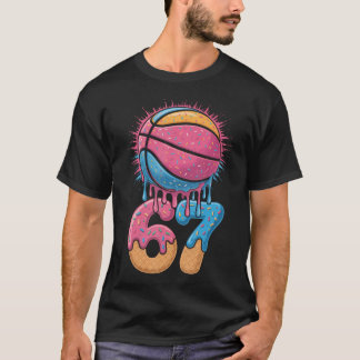 T-shirt Joueur 67 Numéro 67Th B-Ball Basket-ball Crème Gla