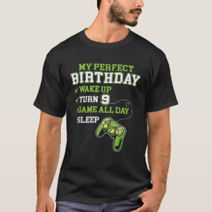 T-shirt Joueur 9e anniversaire pour les garçons 9 ans Jeu