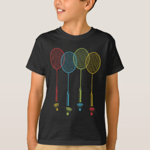 T-shirt Joueur Badminton Team Shuttle Coach Match Badminto