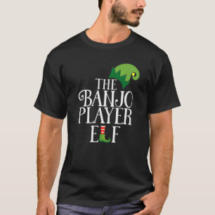 T-shirt Joueur Banjo Elf Correspondant Famille Groupe Noël