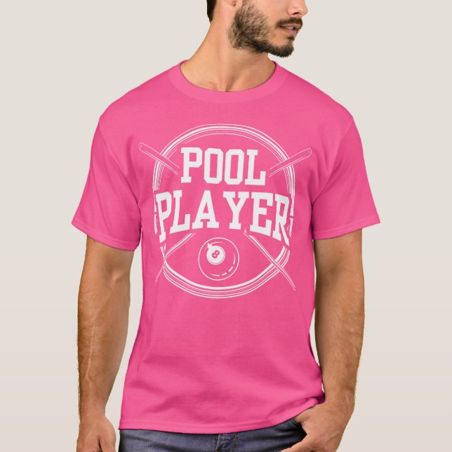 T-shirt Joueur Billard Billiard Lover (Devant)