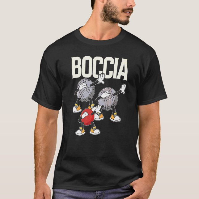 T-shirt Joueur Boccia Vêtements Avec Boccia Boccia Balls (Devant)