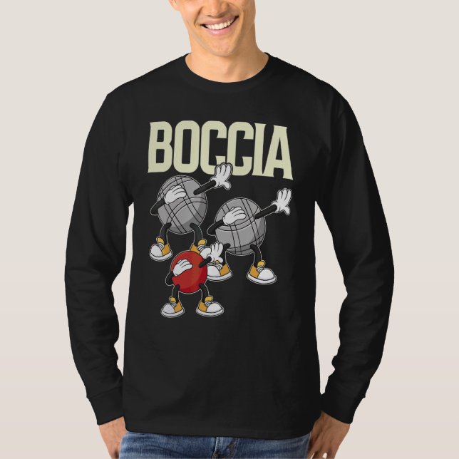 T-shirt Joueur Boccia Vêtements Avec Boccia Boccia Balls (Devant)