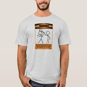 T-shirt Joueur capricieux d'avertissement de Dobro