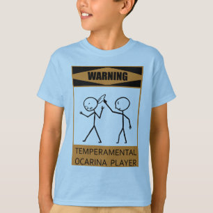 T-shirt Joueur capricieux d'avertissement d'ocarina