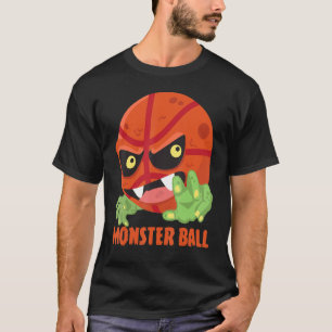 T-shirt Joueur Cool de la balle de basket-ball Monster Bal