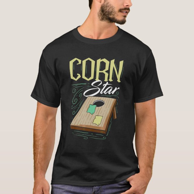 T-shirt Joueur Corn Star Cornhole (Devant)