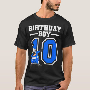 T-shirt Joueur de 10 ans de hockey sur glace garçon 10e an