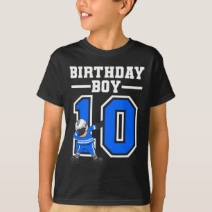 T-shirt Joueur de 10 ans de hockey sur glace garçon 10e an
