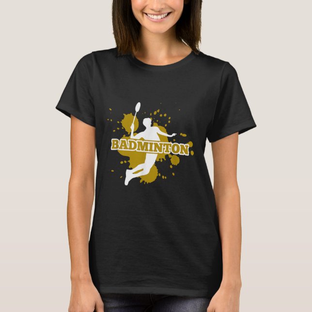 T-shirt Joueur de badminton  (Devant)