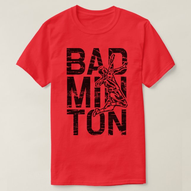 T-shirt Joueur de badminton 2 (Design devant)