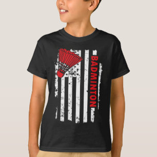 T-shirt Joueur de badminton américain