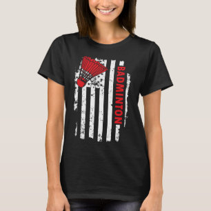 T-shirt Joueur de badminton américain