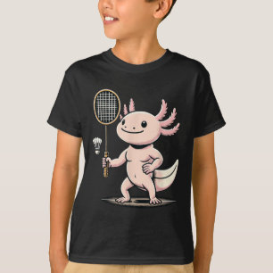 T-shirt Joueur de badminton axolotl navette sport