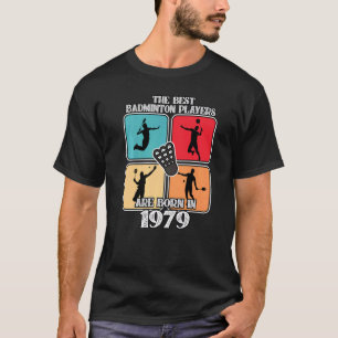 T-shirt Joueur de badminton de 43 ans 1979 43e anniversair