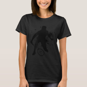 T-shirt Joueur De Badminton De Femmes De Squash Pour Homme