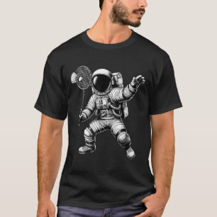 T-shirt Joueur de badminton de l'astronaute spatial navett