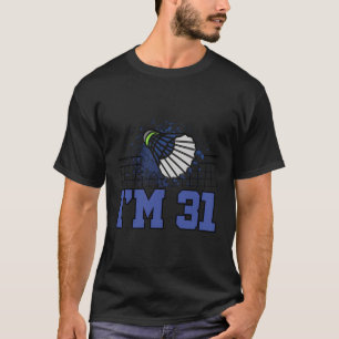 T-shirt Joueur De Badminton De Sport De Raquette I'M 31