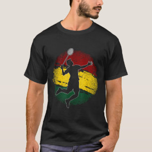 T-shirt Joueur de Badminton Drapeau ghanéen Ghana
