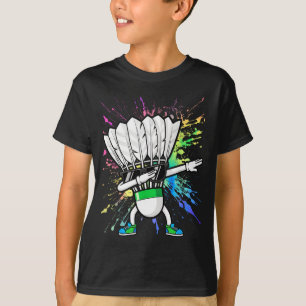 T-shirt Joueur de badminton drôle Enfants Garçons Hommes F