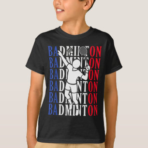 T-shirt Joueur de badminton Joueurs Entraîneur Fans Garçon
