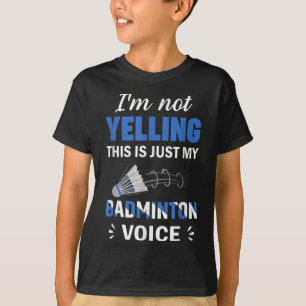 T-shirt Joueur de badminton Navette Ma Voix de badminton 