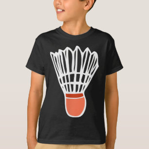 T-shirt Joueur de badminton raquette volant illustration s