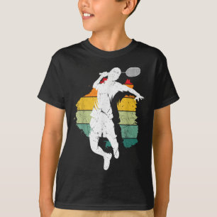 T-shirt Joueur de badminton Rétro Équipe de badminton Vola