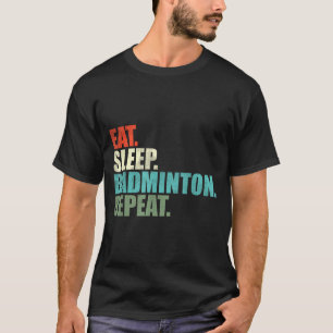 T-shirt Joueur de badminton rétro vintage