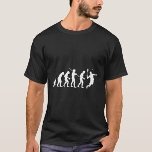 T-shirt Joueur de badminton Smash Raquette Sport Volant